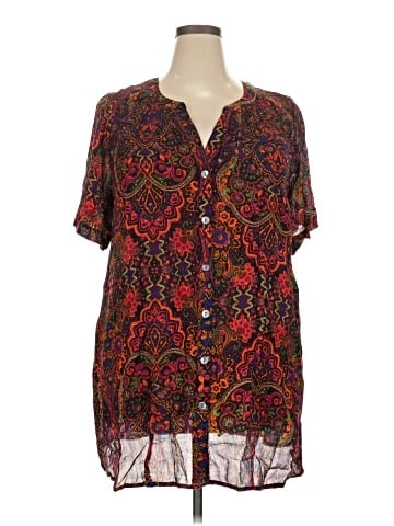 Roaman's Short Sleeve Blouse (view 1)