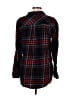 Maurices 100% Cotton Plaid Black Long Sleeve Button-Down Shirt Size L - photo 2