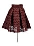 Maje 100% Polyester Hearts Burgundy Formal Skirt Size Sm (1) - photo 1