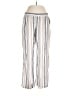 Maurices Stripes Silver Linen Pants Size L - photo 1
