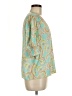 Sigrid Olsen 100% Polyester Paisley Teal 3/4 Sleeve Blouse Size M - photo 4