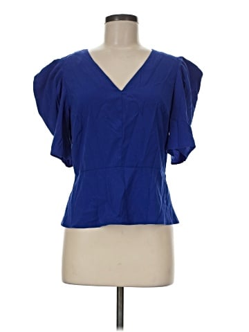 Scoop Short Sleeve Blouse (view 1)
