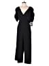 DKNY Solid Black Jumpsuit Size 14 - photo 1