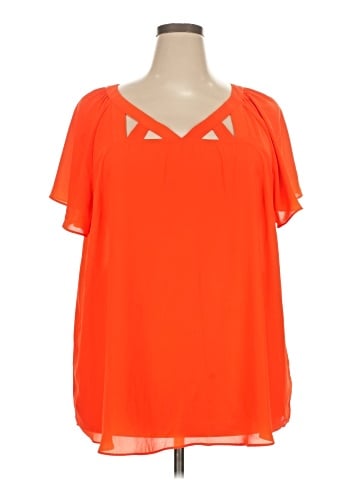 Worthington Short Sleeve Blouse (view 1)