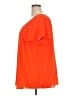 Worthington 100% Polyester Orange Short Sleeve Blouse Size 2X - photo 5