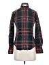 J.Crew 100% Cotton Plaid Black Long Sleeve Blouse Size 00 - photo 1