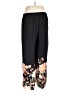 Chico's Floral Black Casual Pants Size Lg (2.5) - photo 2