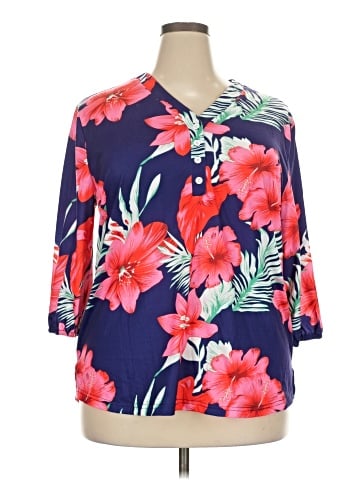Target 3/4 Sleeve Henley (view 1)