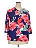 Target Blue 3/4 Sleeve Henley Size XXL - photo 1