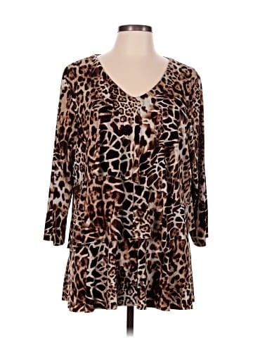 Susan Graver 3/4 Sleeve Blouse (view 1)