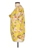 Luxology Yellow Short Sleeve Blouse Size L - photo 5