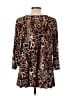 Susan Graver Brown 3/4 Sleeve Blouse Size L - photo 2