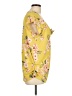 Luxology Yellow Short Sleeve Blouse Size L - photo 4