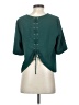 Amanda Uprichard 100% Polyester Teal Short Sleeve Top Size S - photo 2