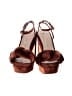 Loeffler Randall Floral Brown Heels Size 8 1/2 - photo 2