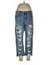 Gypsy Junkies 100% Cotton Hearts Blue Jeans Size L - photo 1