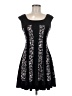 Connected Apparel Graphic Black Cocktail Dress Size 6 (petite) - photo 1
