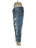 Gypsy Junkies 100% Cotton Hearts Blue Jeans Size L - photo 5