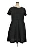 Ann Taylor LOFT Chevron-herringbone Black Casual Dress Size 18 - photo 1