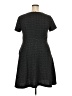 Ann Taylor LOFT Chevron-herringbone Black Casual Dress Size 18 - photo 2