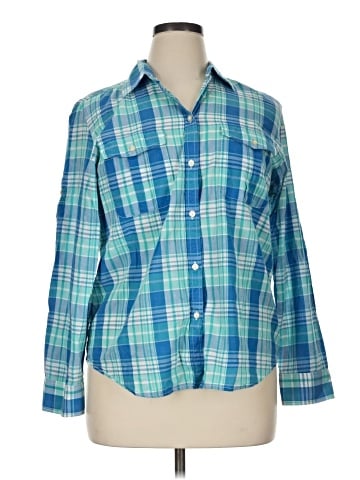 Lauren Jeans Co. Long Sleeve Button-Down Shirt (view 1)