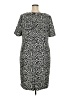 Talbots Animal Print Black Casual Dress Size 18 - photo 2