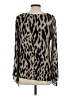 Parker 100% Silk Animal Print Black 3/4 Sleeve Silk Top Size XS - photo 2
