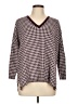Ann Taylor Checkered-gingham Burgundy Pullover Sweater Size L - photo 1