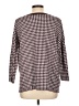 Ann Taylor Checkered-gingham Burgundy Pullover Sweater Size L - photo 2