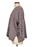 Ann Taylor Checkered-gingham Burgundy Pullover Sweater Size L - photo 5