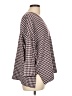Ann Taylor Checkered-gingham Burgundy Pullover Sweater Size L - photo 4