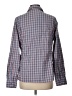 Columbia 100% Polyester Plaid Blue Long Sleeve Blouse Size L - photo 2
