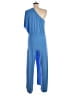 Zen Knits 100% Rayon Solid Blue Jumpsuit Size M - photo 2