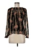 Needle & Thread 100% Silk Floral Brown Long Sleeve Blouse Size 6 - photo 1