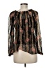 Needle & Thread 100% Silk Floral Brown Long Sleeve Blouse Size 6 - photo 2