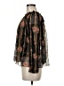 Needle & Thread 100% Silk Floral Brown Long Sleeve Blouse Size 6 - photo 5