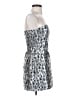 Amanda Uprichard 100% Polyester Metallic Silver Cocktail Dress Size XS - photo 4