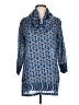 Gretchen Scott Designs 100% Cotton Blue Long Sleeve Blouse Size M - photo 1
