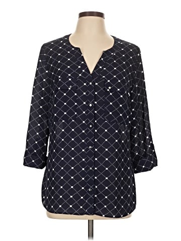 Roz & Ali 3/4 Sleeve Blouse (view 1)