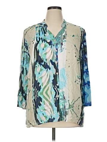 Tribal 3/4 Sleeve Blouse (view 1)