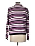 Laura Scott Stripes Purple Turtleneck Sweater Size L - photo 2