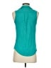 Ann Taylor LOFT 100% Polyester Teal Sleeveless Blouse Size S (petite) - photo 2