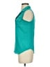 Ann Taylor LOFT 100% Polyester Teal Sleeveless Blouse Size S (petite) - photo 5
