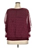 Alyx 100% Polyester Burgundy 3/4 Sleeve Blouse Size 2X - photo 2