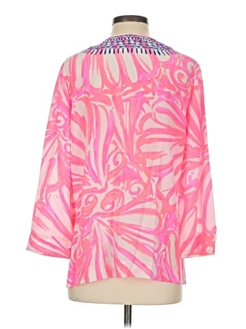 Lilly Pulitzer 3/4 Sleeve Silk Top (view 2)