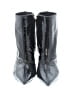 BCBGMAXAZRIA 100% Leather Silver Ankle Boots Size 8 1/2 - photo 2