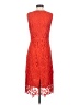 Ann Taylor 100% Polyester Solid Orange Cocktail Dress Size 4 - photo 2