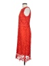 Ann Taylor 100% Polyester Solid Orange Cocktail Dress Size 4 - photo 5