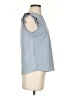 Monteau Blue Sleeveless Blouse Size S - photo 4