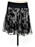 Express Design Studio 100% Polyester Graphic Black Casual Skirt Size M - photo 1